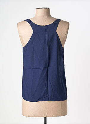 Top imprimé fantaisie sans manche bleu SURKANA femme