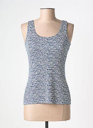 Débardeur stretch sans manche bleu SURKANA femme