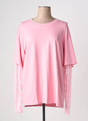T-shirt manches longues manches longues rose JOYNA femme