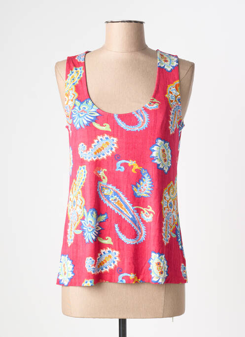 Débardeur stretch sans manche rose SURKANA femme