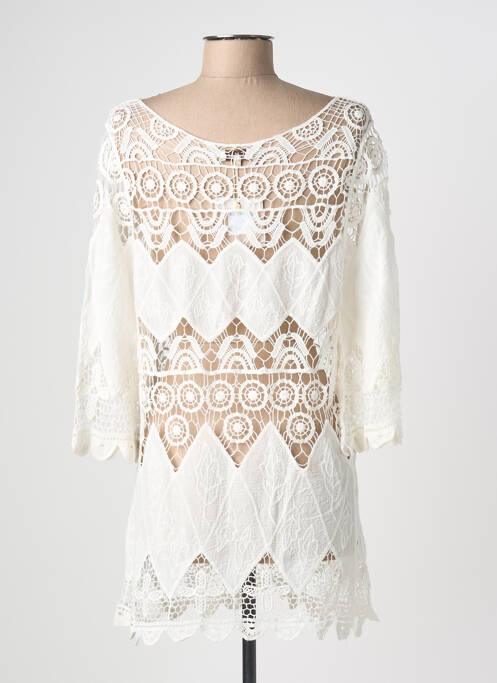 Tunique manches longues blanc SURKANA femme