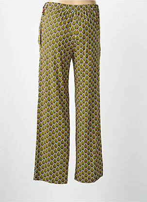Pantalon droit stretch taille normale vert SURKANA femme
