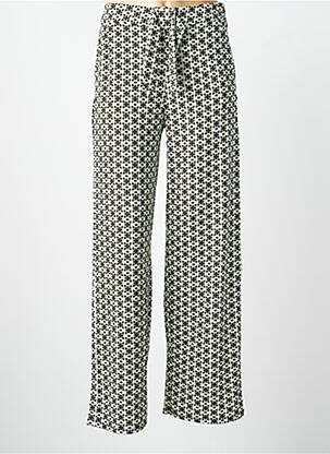 Pantalon droit stretch taille normale vert SURKANA femme