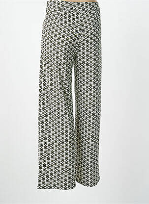 Pantalon droit stretch taille normale vert SURKANA femme