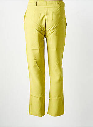 Pantalon slim tissage popeline taille normale vert clair SURKANA femme