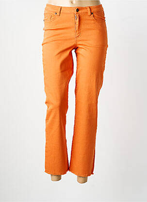 Pantalon 7/8 stretch taille normale orange SURKANA femme