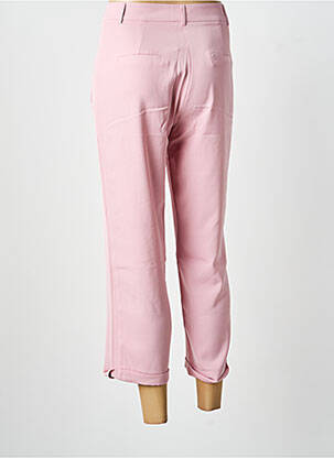 Pantalon 7/8 fermeture zippée sous rabat boutonné taille normale rose SURKANA femme