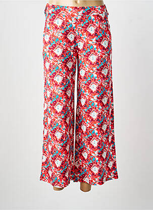 Pantalon droit stretch taille normale rose SURKANA femme