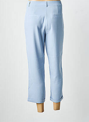 Pantalon chino fermeture zippée sous rabat boutonné taille normale bleu SURKANA femme