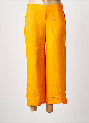 Pantalon droit taille élastique taille normale orange SURKANA femme