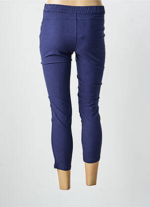 Pantacourt stretch taille normale bleu SURKANA femme