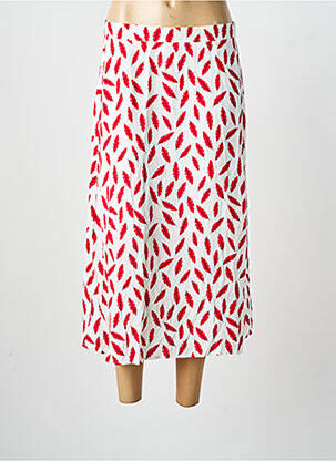 Jupe longue coupe fluide rouge SURKANA femme