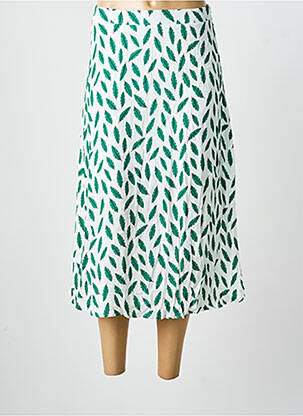 Jupe longue coupe fluide vert SURKANA femme