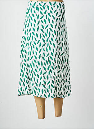 Jupe longue coupe fluide vert SURKANA femme