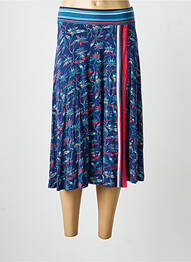 Jupe mi-longue stretch bleu SURKANA femme