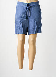 Short fermeture zippée sous rabat boutonné taille normale bleu SURKANA femme