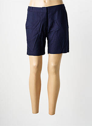 Short fermeture zippée sous rabat boutonné taille normale bleu SURKANA femme