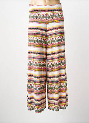 Pantalon droit stretch taille normale rose SURKANA femme