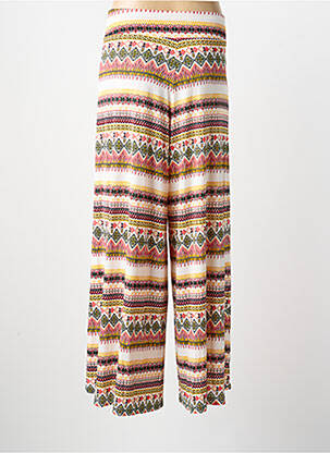 Pantalon droit stretch taille normale rose SURKANA femme