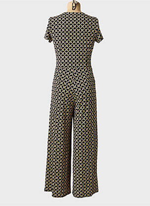 Combi-pantalon tissage crêpe manches courtes noir SURKANA femme