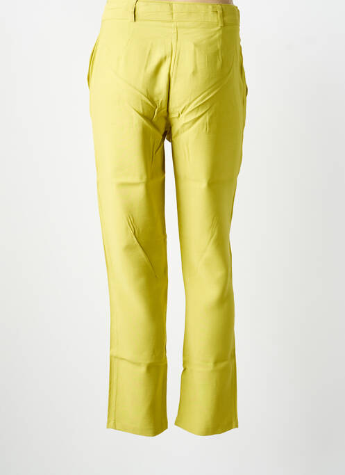 Pantalon slim tissage popeline taille normale vert clair SURKANA femme