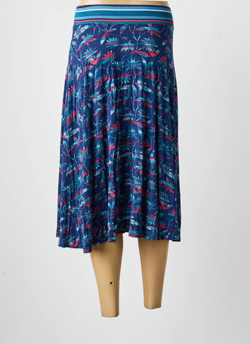 Jupe mi-longue bleu SURKANA femme