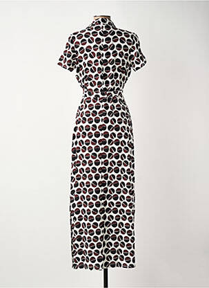 Robe longue manches courtes manches courtes marron SURKANA femme