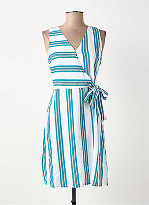 Robe courte sans manche sans manche bleu SURKANA femme