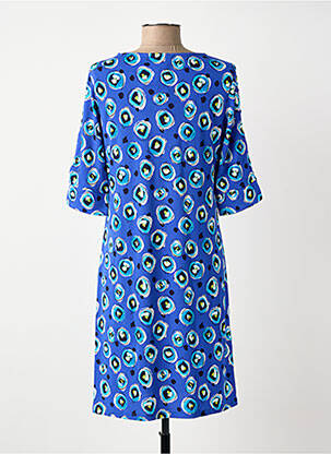 Robe courte manches courtes manches courtes bleu SURKANA femme