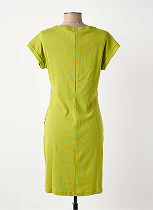 Robe courte manches courtes manches courtes vert SURKANA femme