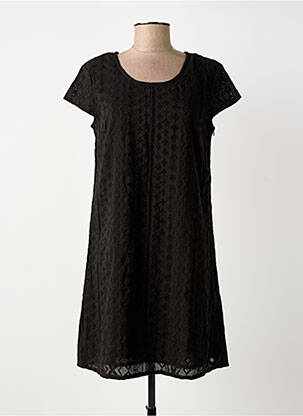 Robe courte manches courtes manches courtes noir SURKANA femme
