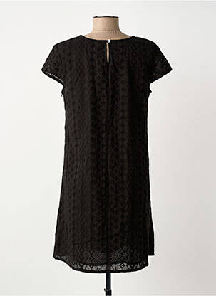 Robe courte manches courtes manches courtes noir SURKANA femme
