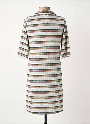Robe courte manches courtes manches courtes gris SURKANA femme