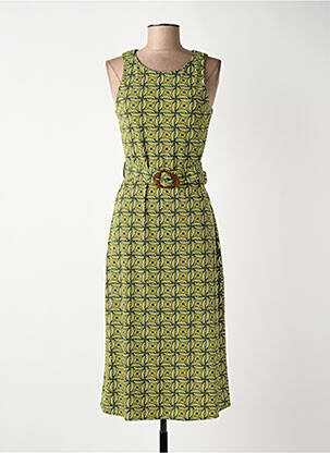 Robe mi-longue vert SURKANA femme