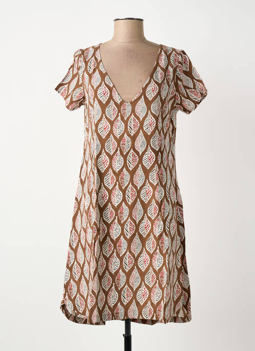 Robe courte marron SURKANA femme