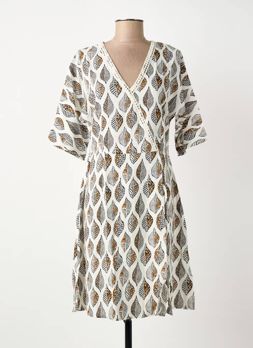 Robe mi-longue beige SURKANA femme