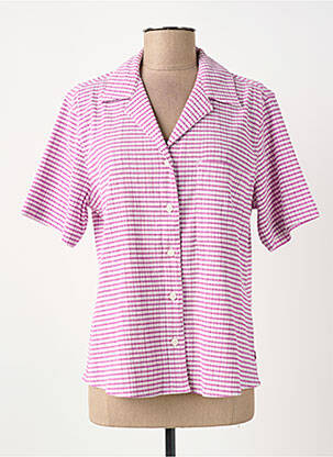 Chemisier tissage crêpe manches courtes violet LEVI'S femme