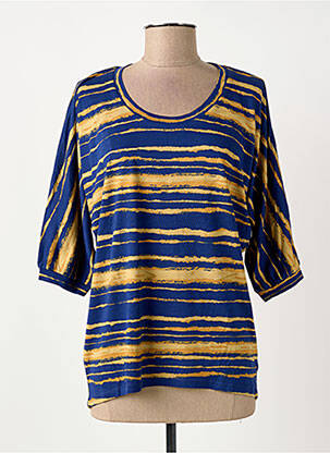 T-shirt manches 3/4 manches 3/4 bleu SURKANA femme