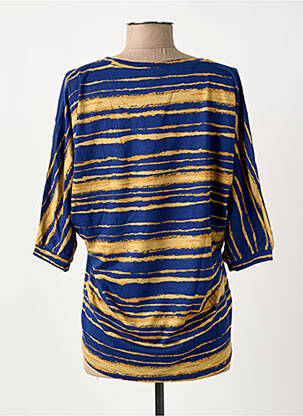 T-shirt manches 3/4 manches 3/4 bleu SURKANA femme
