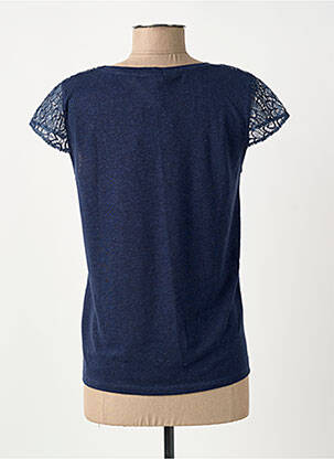 T-shirt stretch manches courtes bleu SURKANA femme