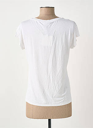 T-shirt imprimé fantaisie manches courtes blanc SURKANA femme