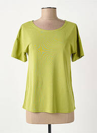 T-shirt stretch manches courtes vert SURKANA femme