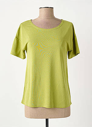 T-shirt stretch manches courtes vert SURKANA femme