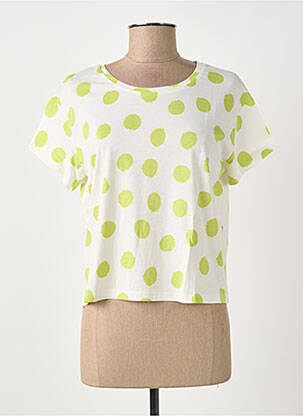 T-shirt coupe droite manches courtes vert SURKANA femme