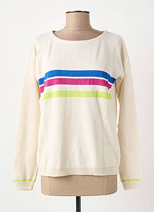 Pull stretch manches longues beige SURKANA femme