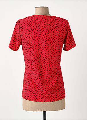 T-shirt imprimé fantaisie manches courtes rouge SURKANA femme