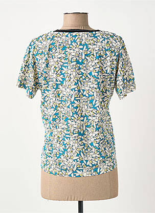 T-shirt col v manches courtes bleu SURKANA femme
