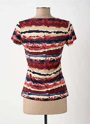 T-shirt coupe droite manches courtes rouge SURKANA femme