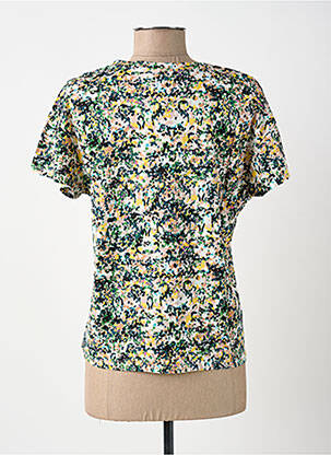 T-shirt col v manches courtes vert SURKANA femme