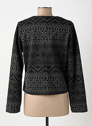 Veste casual col rond noir SURKANA femme